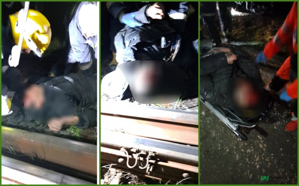 FOTO // Tragedie la Sîngera. Un bărbat a fost lovit de tren